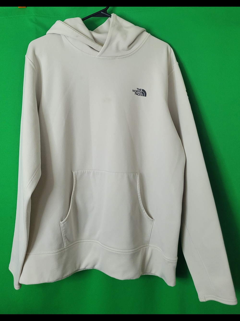The North Face Men Cream Pullover Hoodie Evolution Sz Large Never Stop Exploring